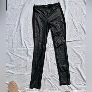 BCBG LEATHER/SPANDEX LEGGINGS